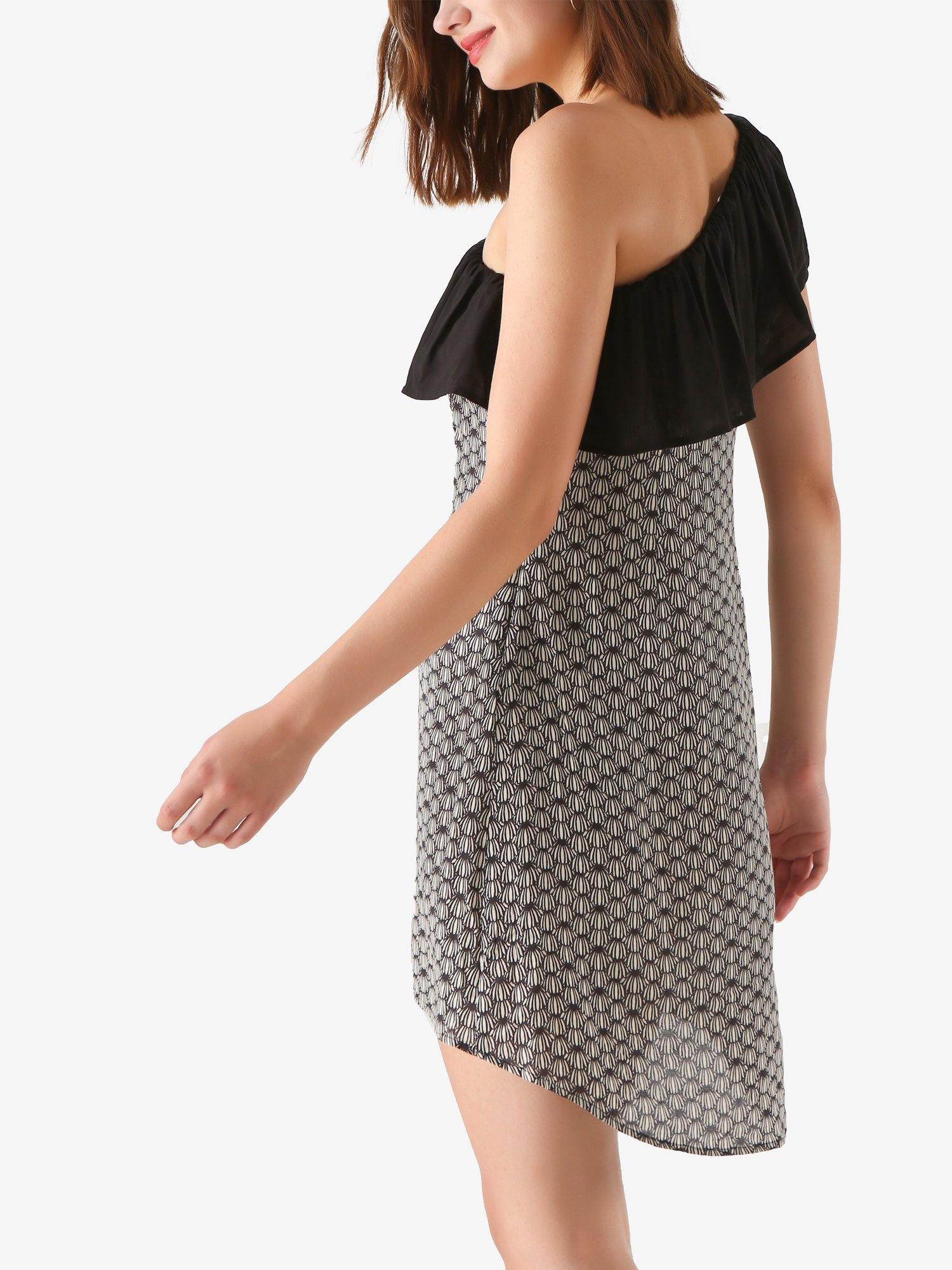 Caroline One Shoulder Mini Dress - Shopmossrose