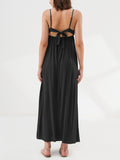 Open Back Maxi Slip Dress