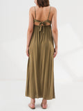 Open Back Maxi Slip Dress