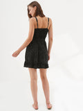 Black Tiny Flowers Romper - Shopmossrose