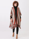 Cobblestone Fringe Jacket Shawl