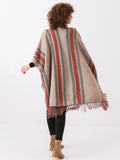 Cobblestone Fringe Jacket Shawl