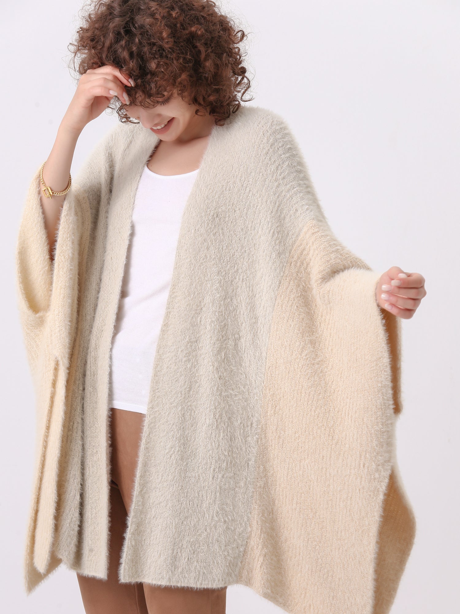 Color Block Travel Shawl Wrap