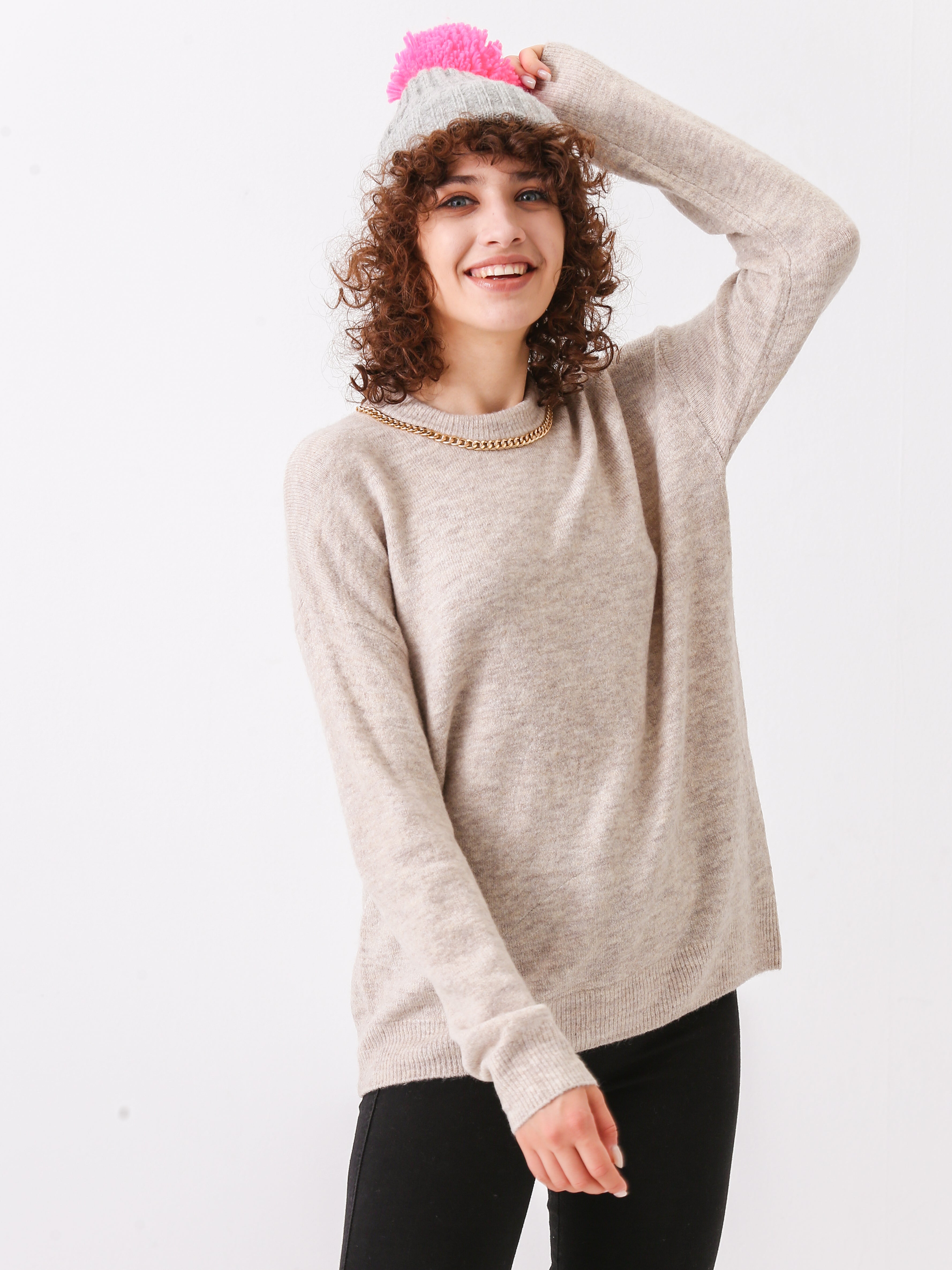 Golden Chain Detail Pullover