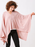 Split Detail Knit Poncho