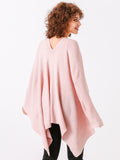 Split Detail Knit Poncho