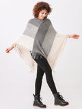 Crochet Fringe Knit Poncho