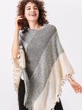 Crochet Fringe Knit Poncho