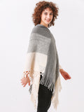 Crochet Fringe Knit Poncho