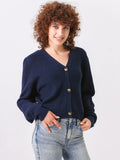 Chunky Ribbed Knit Sweater Cardigan