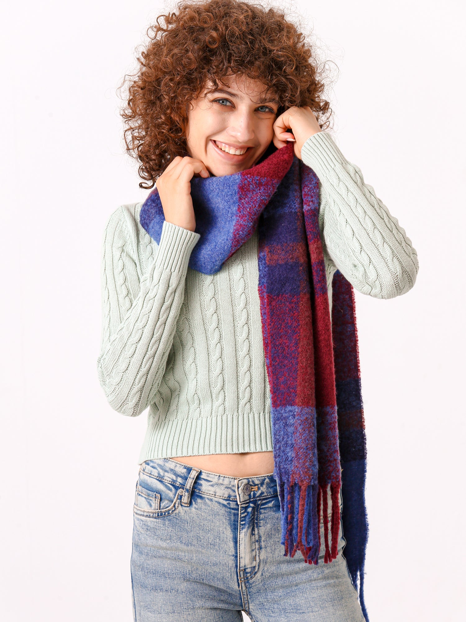 Waythefree V-Neck Cropped Pullover Sweater