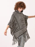 Cowl Neck Poncho Cape