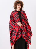 Scotch Plaid Poncho cape