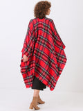 Scotch Plaid Poncho cape