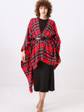 Scotch Plaid Poncho cape