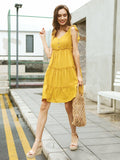 Moss Rose Breezy Tie Shoulder Dress