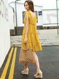 Moss Rose Breezy Tie Shoulder Dress