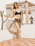 Moss Rose Resort Block Print Sarong