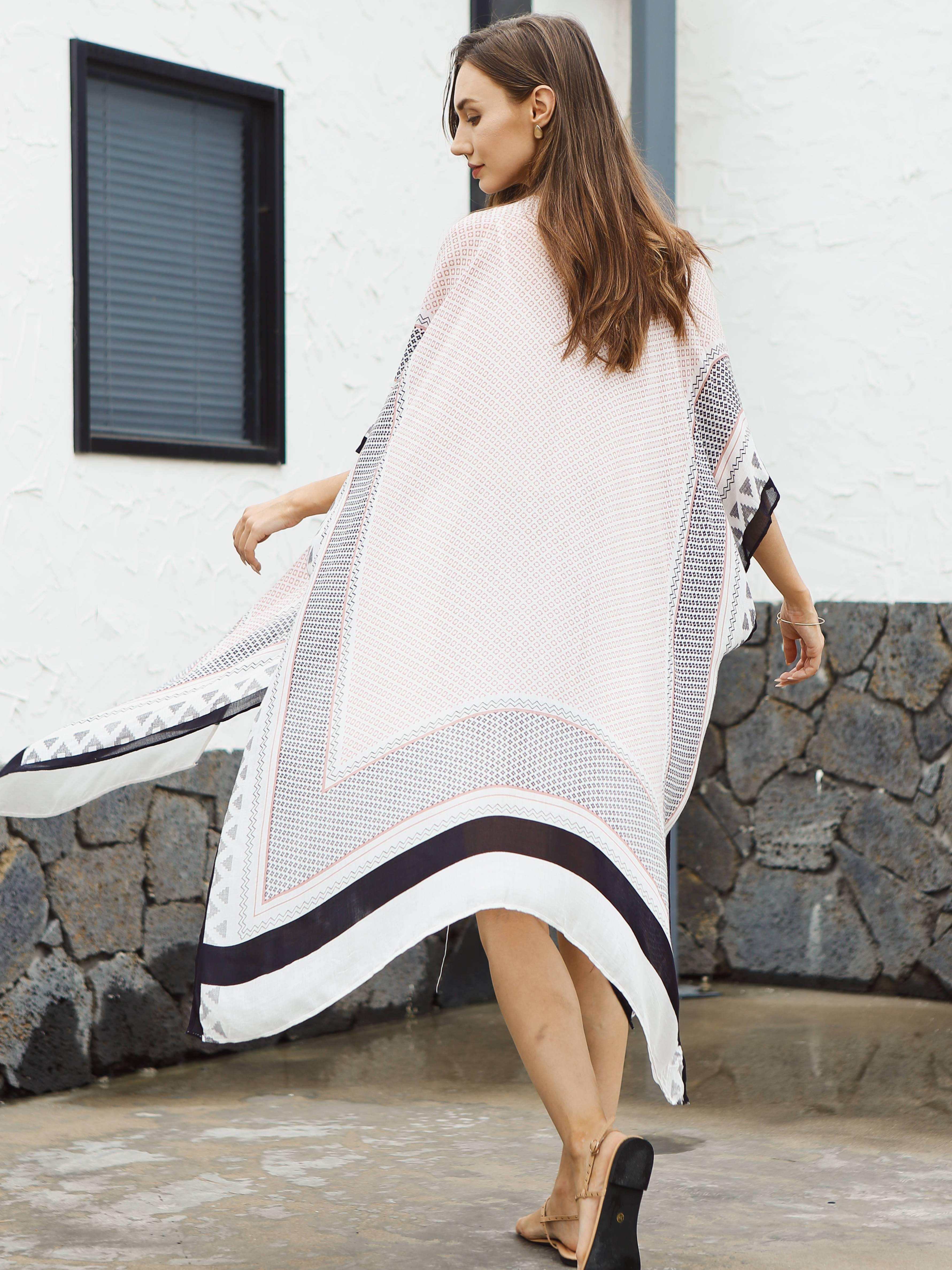 Cara Print Pink Kimono - Shopmossrose