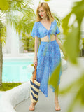 Tie Front Top Boho Swimsuit Cover Up