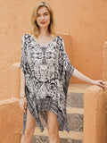 Moss Rose Exotic Sol Cover Up Tunic