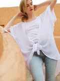 Tie Front Boho Swimsuit Cover Up