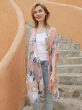 Moss Rose Dusty Pink Garden Kimono