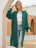Moss Rose Green Satin Robe