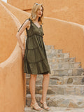 Moss Rose Breezy Tie Shoulder Dress