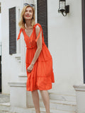Moss Rose Breezy Tie Shoulder Dress