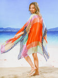Amira Striped Print  Kimono - Shopmossrose