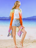Amira Striped Print  Kimono - Shopmossrose