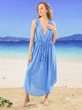 Side Slit Long Sleeve Cover Up Dress