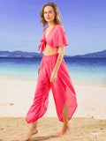 Tie Front Top Boho Swimsuit Cover Up