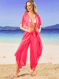 Tie Front Top Boho Swimsuit Cover Up