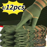 6/12pcs Nylon Grip Gloves - Lightweight, Suitable for Cycling, Fishing, Camping, and Outdoor Angling - Breathable Mesh