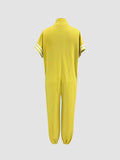 High-Neck Long Jumpsuit for Women, Fashionable Loose-Fit Slouchy Style Suitable for Outings and Casual Occasions