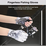 1 Pair of Premium Fishing Gloves Durable Sailboat, Rowing, Paddleboarding, Fingerless for Outdoor Water Sports Enthusiasts