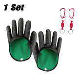 1 Set of Fishing Gloves with Magnetic Release, Fish Handling Gloves with Magnetic Closure Fish Controlling Catching