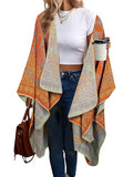 Beautiful Nomad Poncho de Punto Acanalado para Mujer, Manga murciélago, suéter Oversize