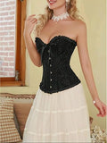 Trending Internet-Famous Corset Chest-Supporting Tummy-Contracting Shapewear Bone Corset with Back Lacing Palace-Style Corset