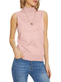 INKOFF Sleeveless Mock Neck Turtleneck Knit Tops Women Dressy Casual Sweater Vest Business Work Tank