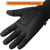 Winter Thermal Gloves for Outdoor Sports, Windproof Touchscreen Gloves Suitable for Running, Cycling, Fishing