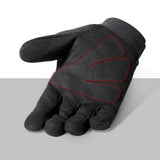 Men's Full Finger Outdoor Gloves - Adjustable Wrist Strap - Breathable Fabric for Hiking, Camping - Flexible Glove