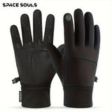 Winter Thermal Gloves for Outdoor Sports, Windproof Touchscreen Gloves Suitable for Running, Cycling, Fishing