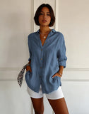 Women's Casual Shirt - Lightweight 110gsm Polyester, Breathable, Rolled Cuff Sleeves, Chest Pockets, Machine Washable