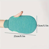 Double-Sided Exfoliating Glove, Strong Mud Scrub Coarse Sand Fine Sand Double-Sided Bath Towel Back Scrub