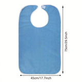 1pc Adult Bibs Adjustable & Machine Washable, Grade Bib Aprons with Hook-and-Loop Closure, for Care, Nursing Homes