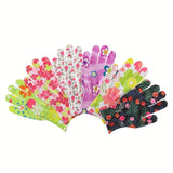 12pcs Women's Nylon Gloves Cleaning Gloves Suitable for Riding Fishing Wild Fishing Camping And Outdoor Activities