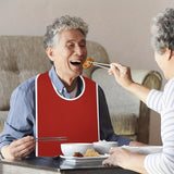 1pc Adult Bibs Adjustable & Machine Washable, Grade Bib Aprons with Hook-and-Loop Closure, for Care, Nursing Homes